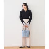 【WEB限定】袖フレア配色レイヤードカーディガン | VIS  | 詳細画像4 