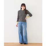 【WEB限定】袖フレア配色レイヤードカーディガン | VIS  | 詳細画像5 