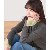 【WEB限定】袖フレア配色レイヤードカーディガン | VIS  | 詳細画像6 