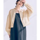 【洗える】バンドカラージップアップブルゾン | VIS  | 詳細画像1 