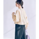 【洗える】バンドカラージップアップブルゾン | VIS  | 詳細画像4 