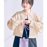 ベージュ(27) | 【洗える】バンドカラージップアップブルゾン | VIS 