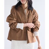 キャメル(25) | バイカラー衿カバーオール | VIS 