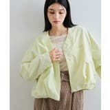 Vネックボリュームギャザーブルゾン【UVケア・撥水】 | VIS  | 詳細画像1