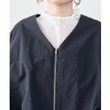 Vネックボリュームギャザーブルゾン【UVケア・撥水】 | VIS  | 詳細画像19