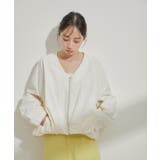 Vネックボリュームギャザーブルゾン【UVケア・撥水】 | VIS  | 詳細画像33