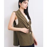 【セットアップ対応】サイド深スリットジレベスト | VIS  | 詳細画像21 