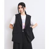 【セットアップ対応】サイド深スリットジレベスト | VIS  | 詳細画像6 