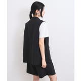 【セットアップ対応】サイド深スリットジレベスト | VIS  | 詳細画像8 