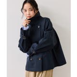 ネイビー(40) | ショートトレンチコート/UVケア・撥水・花粉ガード | VIS