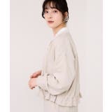 美easyリネンライクジップ裾フリルブルゾン/イージーケア・接触冷感 | VIS  | 詳細画像16 