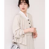 美easyリネンライクジップ裾フリルブルゾン/イージーケア・接触冷感 | VIS  | 詳細画像17 