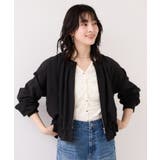 美easyリネンライクジップ裾フリルブルゾン/イージーケア・接触冷感 | VIS  | 詳細画像7 