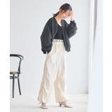 【STAYC J 着用】リーフキルティング&合皮アソートブルゾン | VIS | 詳細画像10