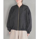 【STAYC J 着用】リーフキルティング&合皮アソートブルゾン | VIS | 詳細画像11