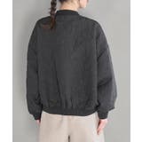 【STAYC J 着用】リーフキルティング&合皮アソートブルゾン | VIS | 詳細画像13