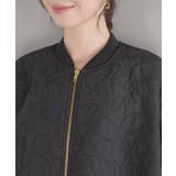 【STAYC J 着用】リーフキルティング&合皮アソートブルゾン | VIS | 詳細画像14