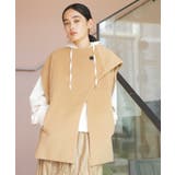 マフラーみたいに巻けるポンチョベスト | VIS  | 詳細画像1 