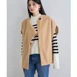 マフラーみたいに巻けるポンチョベスト | VIS  | 詳細画像11 