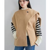 マフラーみたいに巻けるポンチョベスト | VIS  | 詳細画像13 