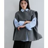 マフラーみたいに巻けるポンチョベスト | VIS  | 詳細画像14 