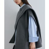 マフラーみたいに巻けるポンチョベスト | VIS  | 詳細画像15 