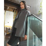 マフラーみたいに巻けるポンチョベスト | VIS  | 詳細画像3 