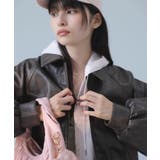 合皮&スエードライクジップアップブルゾン | VIS  | 詳細画像14