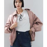 合皮&スエードライクジップアップブルゾン | VIS  | 詳細画像24