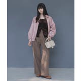 合皮&スエードライクジップアップブルゾン | VIS  | 詳細画像27