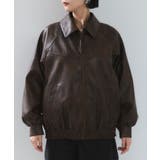 合皮&スエードライクジップアップブルゾン | VIS  | 詳細画像32