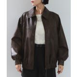 合皮&スエードライクジップアップブルゾン | VIS  | 詳細画像33