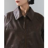 合皮&スエードライクジップアップブルゾン | VIS  | 詳細画像36