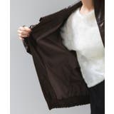 合皮&スエードライクジップアップブルゾン | VIS  | 詳細画像40