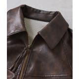 合皮&スエードライクジップアップブルゾン | VIS  | 詳細画像41