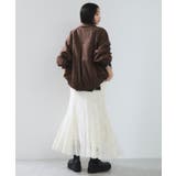 合皮&スエードライクジップアップブルゾン | VIS  | 詳細画像5