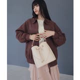 合皮&スエードライクジップアップブルゾン | VIS  | 詳細画像8