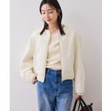 合皮パイピングキルトアソートブルゾン | VIS  | 詳細画像3 