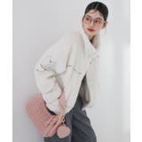 オフホワイト(15) | ジャガードボアブルゾン | VIS 