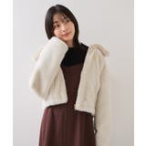 ブローチ付きアソートファーブルゾン | VIS  | 詳細画像14 