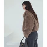 ブローチ付きアソートファーブルゾン | VIS  | 詳細画像4 