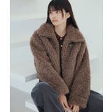 ブローチ付きアソートファーブルゾン | VIS  | 詳細画像5 