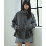 グレー(07) | ドロストペプラムブルゾン | VIS 