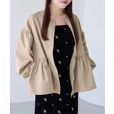 【WEB限定】バルーンスリーブペプラムブルゾン | VIS  | 詳細画像10 