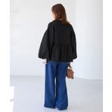 【WEB限定】バルーンスリーブペプラムブルゾン | VIS  | 詳細画像3 