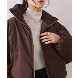 【WEB限定】軽くてあたたかいパディングショートボリューム中綿ブルゾン | VIS | 詳細画像1