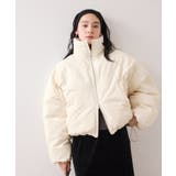 【WEB限定】軽くてあたたかいパディングショートボリューム中綿ブルゾン | VIS | 詳細画像12