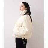 【WEB限定】軽くてあたたかいパディングショートボリューム中綿ブルゾン | VIS | 詳細画像13