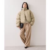 【WEB限定】軽くてあたたかいパディングショートボリューム中綿ブルゾン | VIS | 詳細画像15