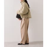 【WEB限定】軽くてあたたかいパディングショートボリューム中綿ブルゾン | VIS | 詳細画像16